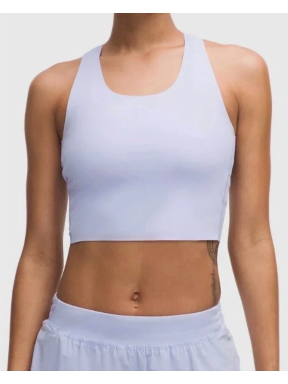 Lululemon Fast and Free Running Nulux Serene Blue Tank Light Size XL NWT